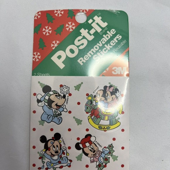 Vintage Disney Christmas Ornament Kurt Adler Gift Tag Puzzle Sticker Set Lot - Picture 8 of 10